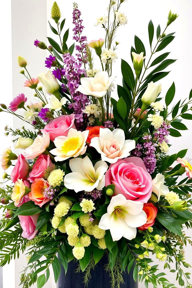 Floral Celebration Arrangement - 24 Graduation Centerpiece Ideas