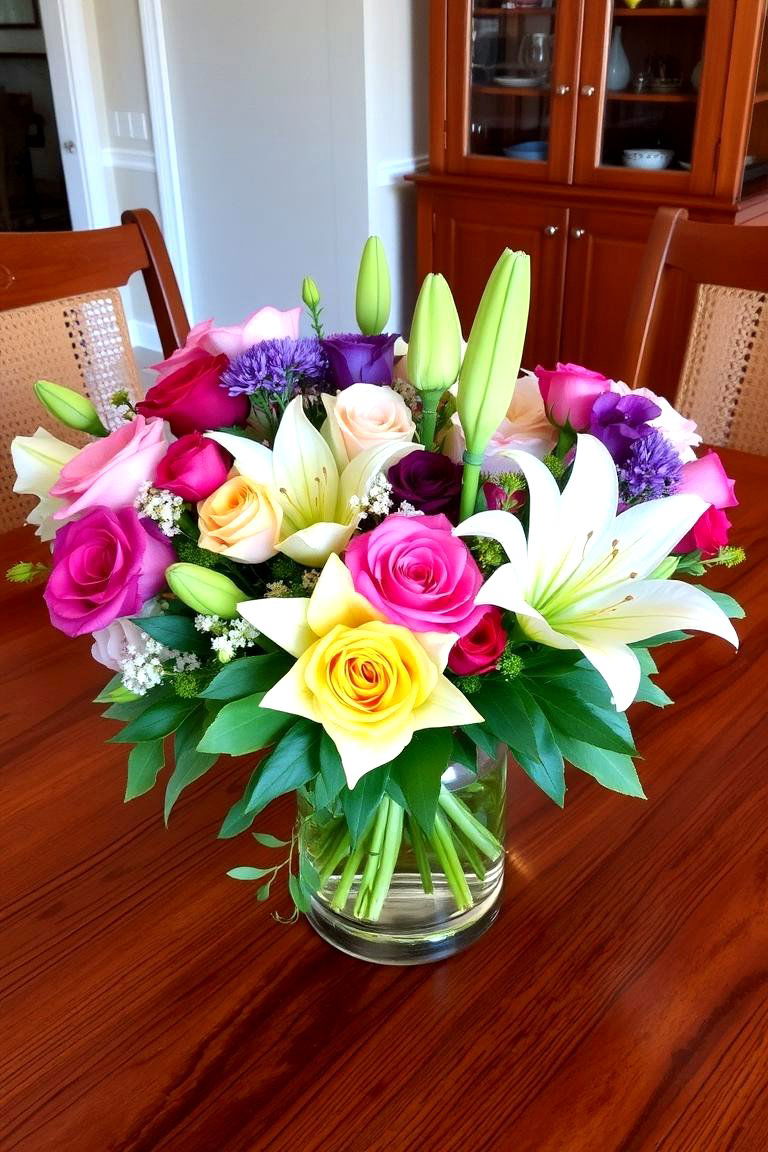 Floral Centerpiece - 24 Dining Table Decor Ideas