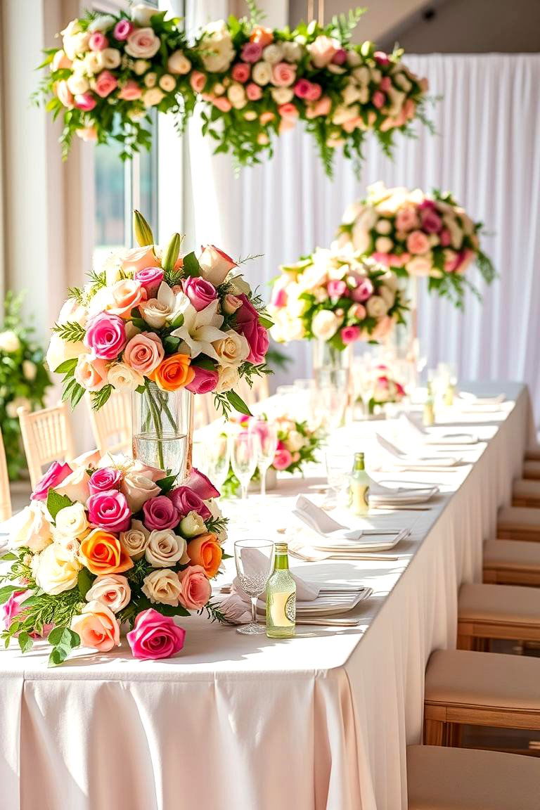 Floral Centerpieces - 24 Wedding Table Decoration Ideas
