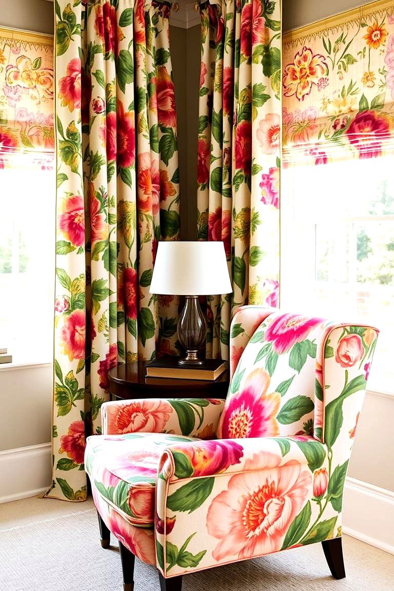 Floral Fabrics - 24 70s Living Room Ideas