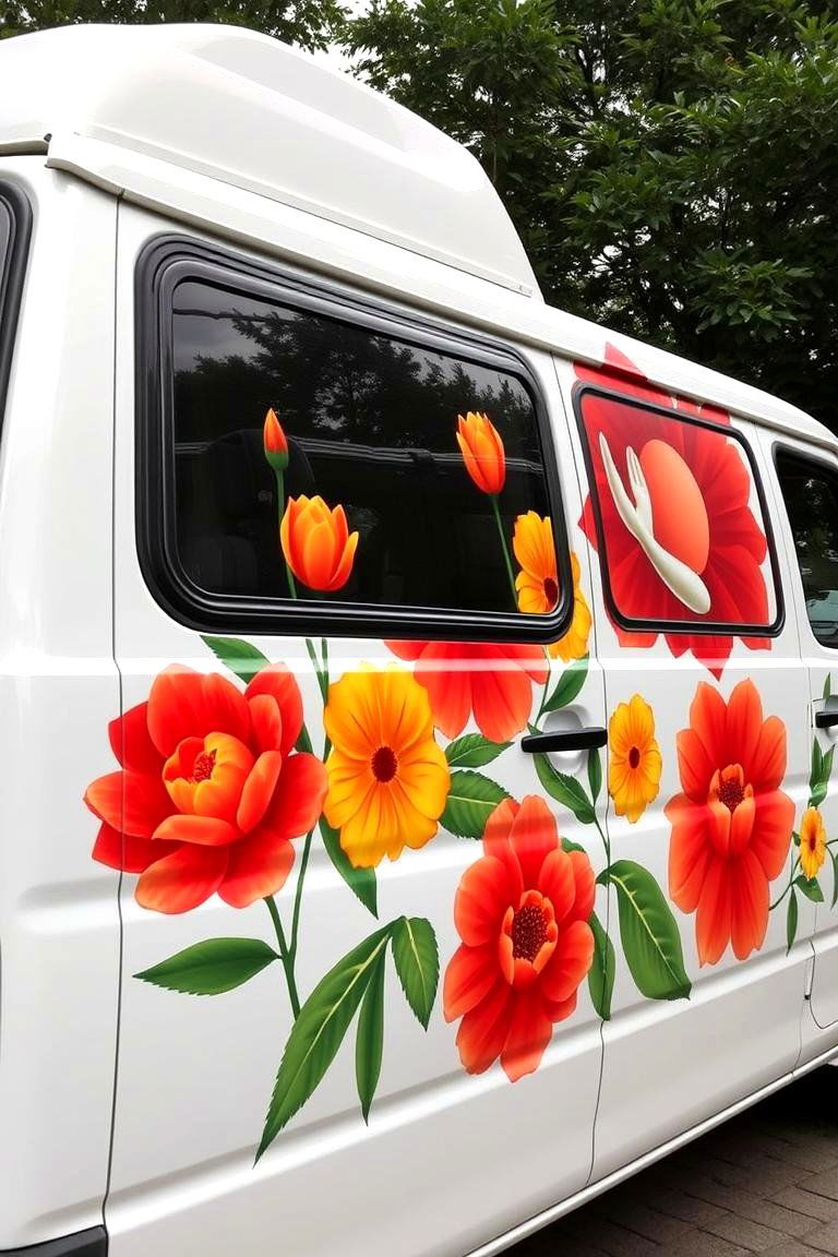 Floral Patterns - 24 70s Van Art Ideas