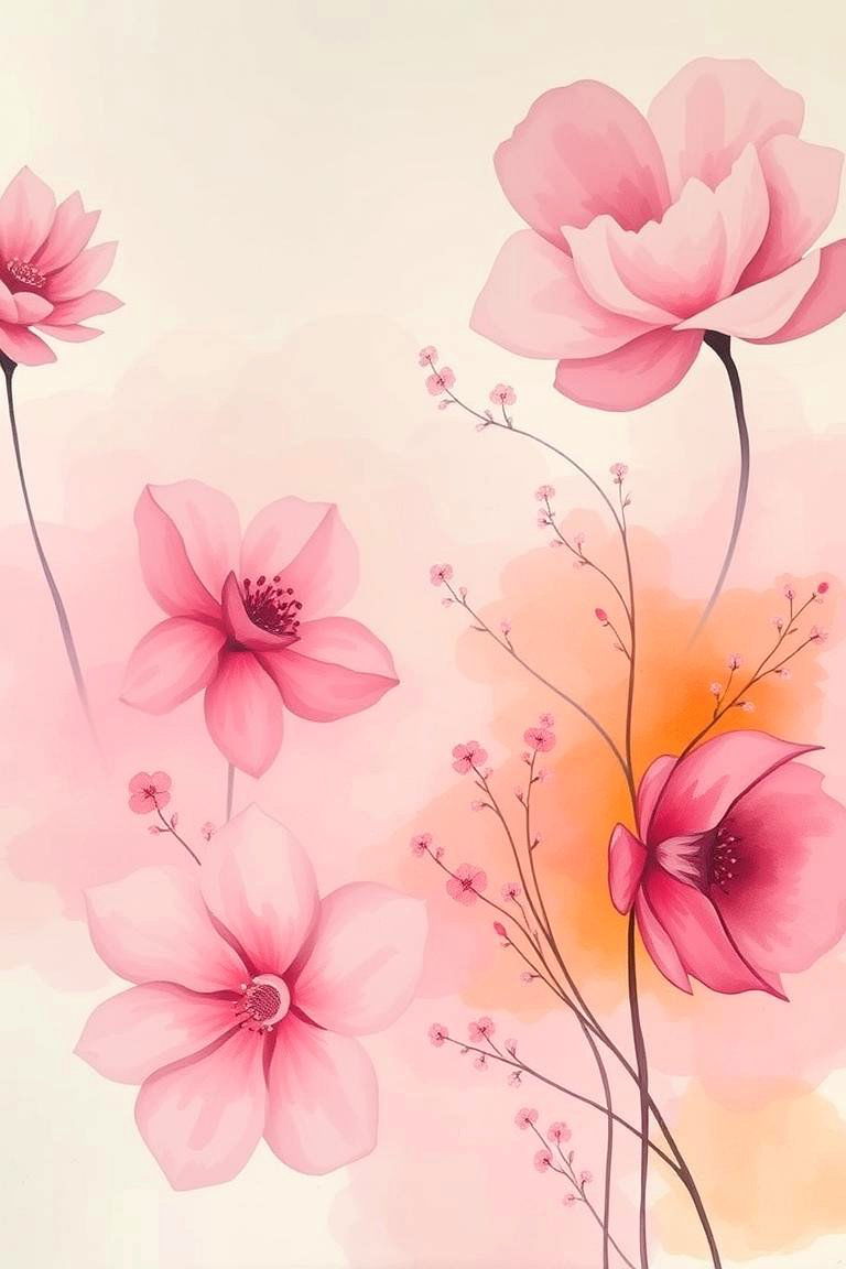 Floral Watercolor Mural - 24 Garden Mural Ideas