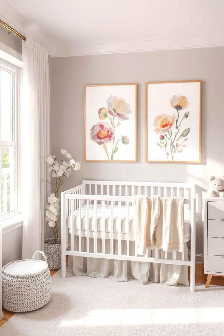 Floral Watercolor Prints - 24 Nursery Wall Decor Ideas