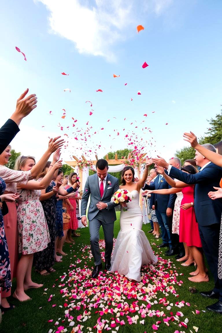 Flower Petal Farewell - 24 Wedding Send-off Ideas