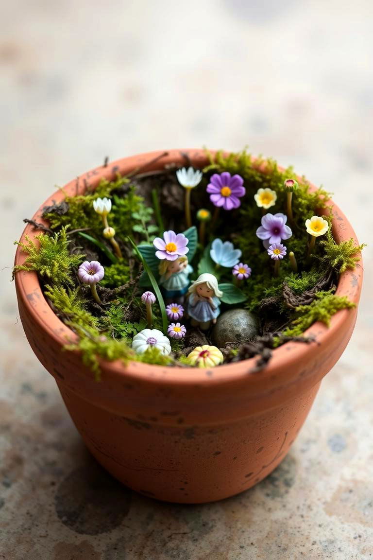 Flower Pot Fairy Garden - 24 Fairytale Wedding Ideas