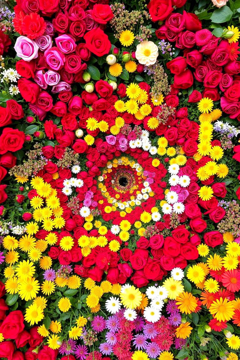 Flower Spiral Garden - 24 Spiral Garden Design Ideas