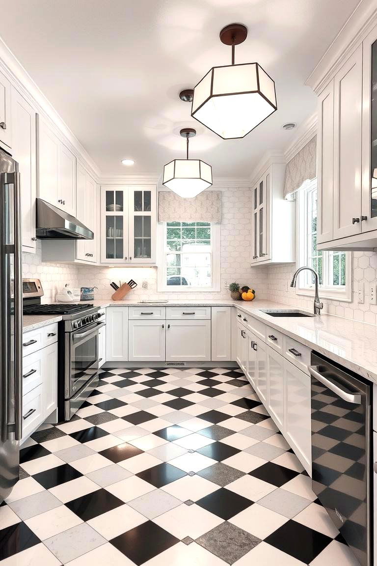 Fluted Glass Cabinet Doors - 24 Art Deco Kitchen Ideas