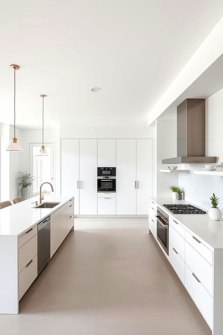 Focus on Functional Layouts - 24 Minimalist Kitchen Ideas