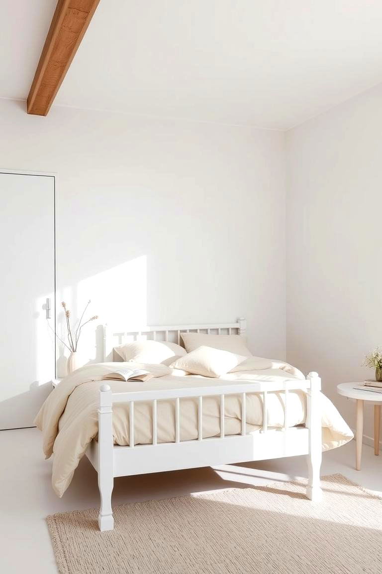 Focusing on Minimalist Decor - 24 White and Cream Bedroom Ideas