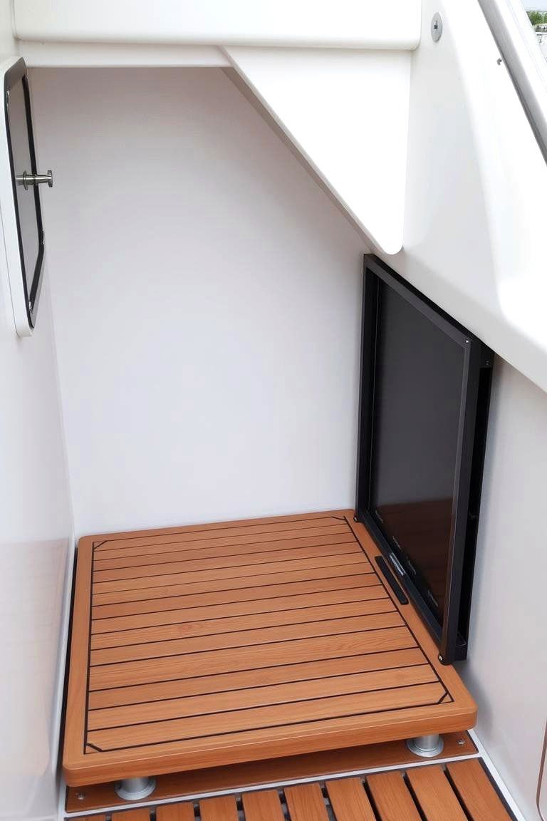 Fold Down Feature Deck - 24 Small Deck Ideas
