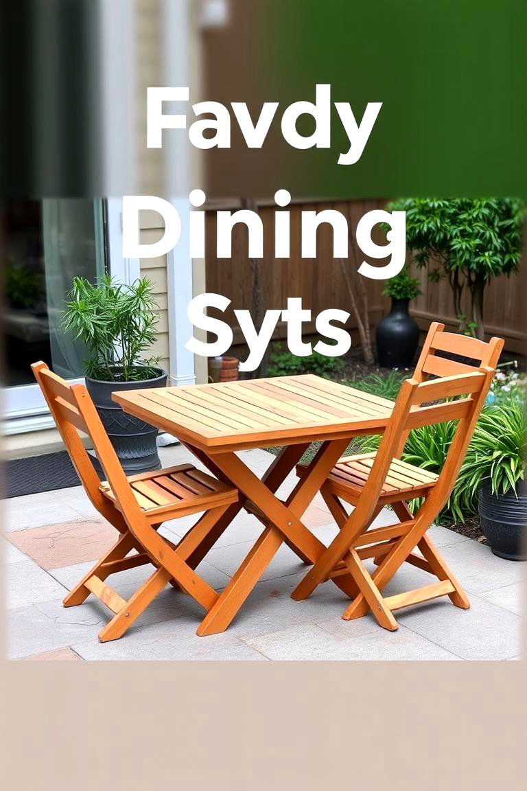 Fold Down Furniture - 24 Small Backyard Landscaping Ideas