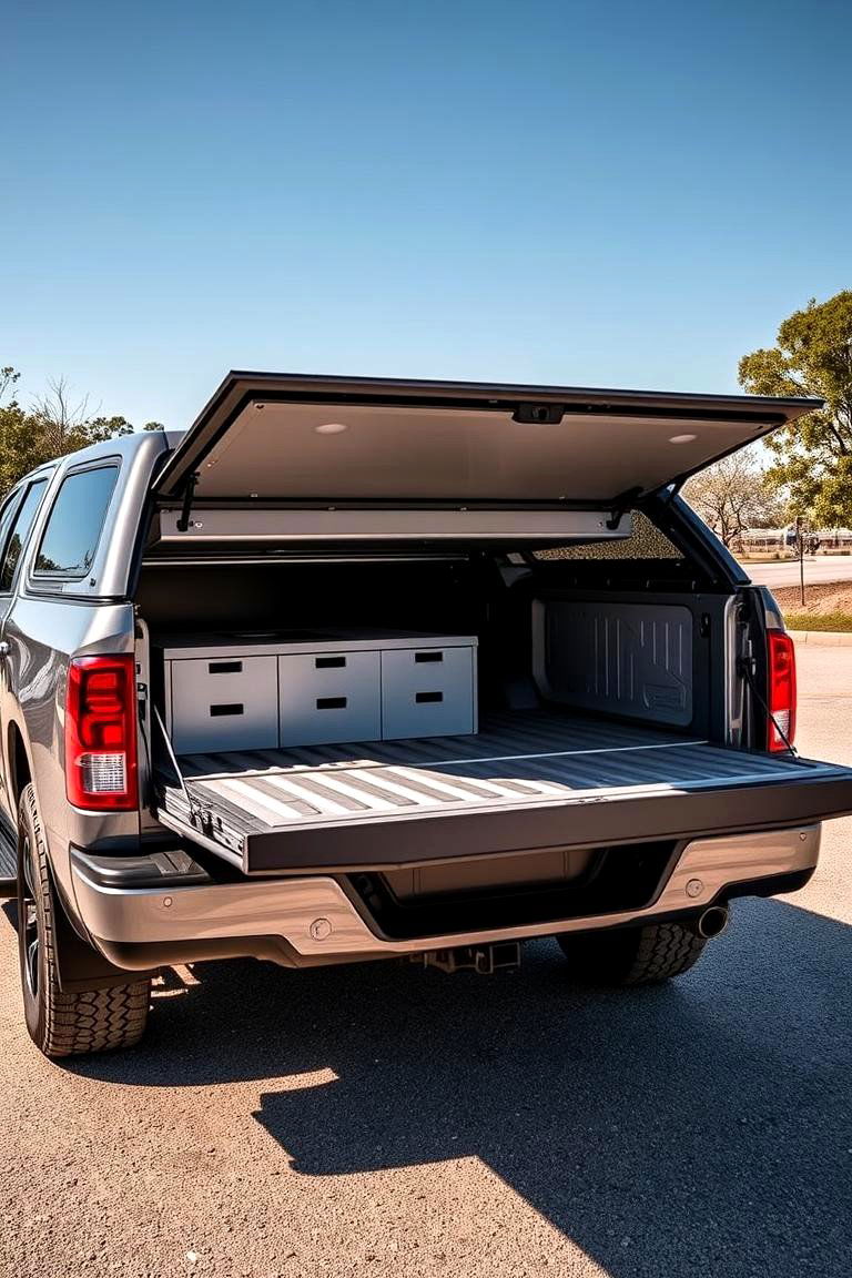 Fold Out Cargo Box - 24 Truck Bed Storage Ideas