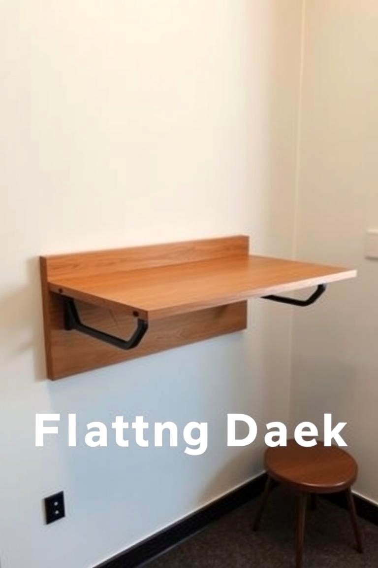 Fold Out Floating Desk - 24 Floating Desk Ideas