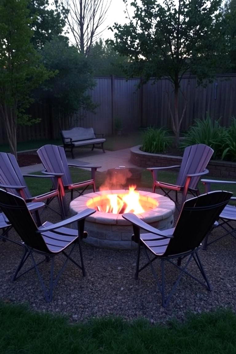 Foldable Chairs - 24 Fire Pit Seating Ideas