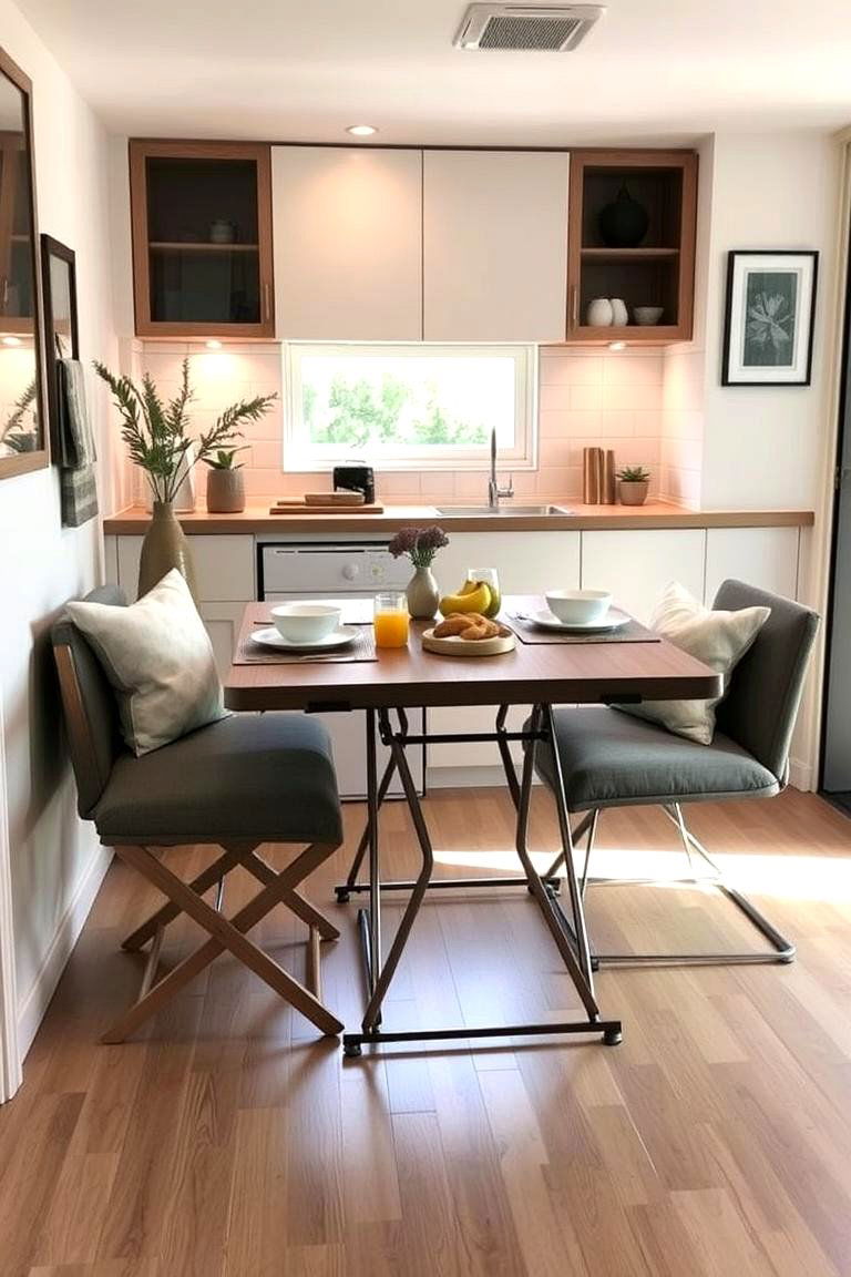 Foldable Dining Table - 24 Kitchenette Ideas