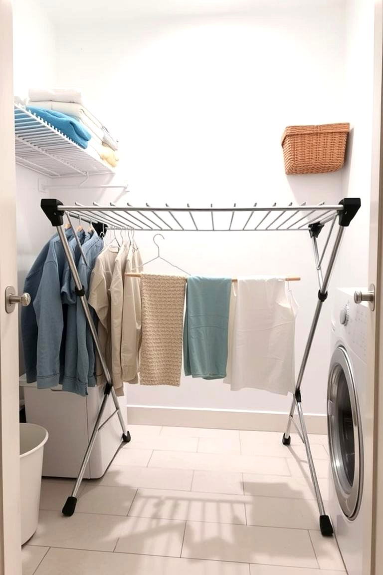 Foldable Drying Rack - 24 Laundry Room Drying Rack Ideas