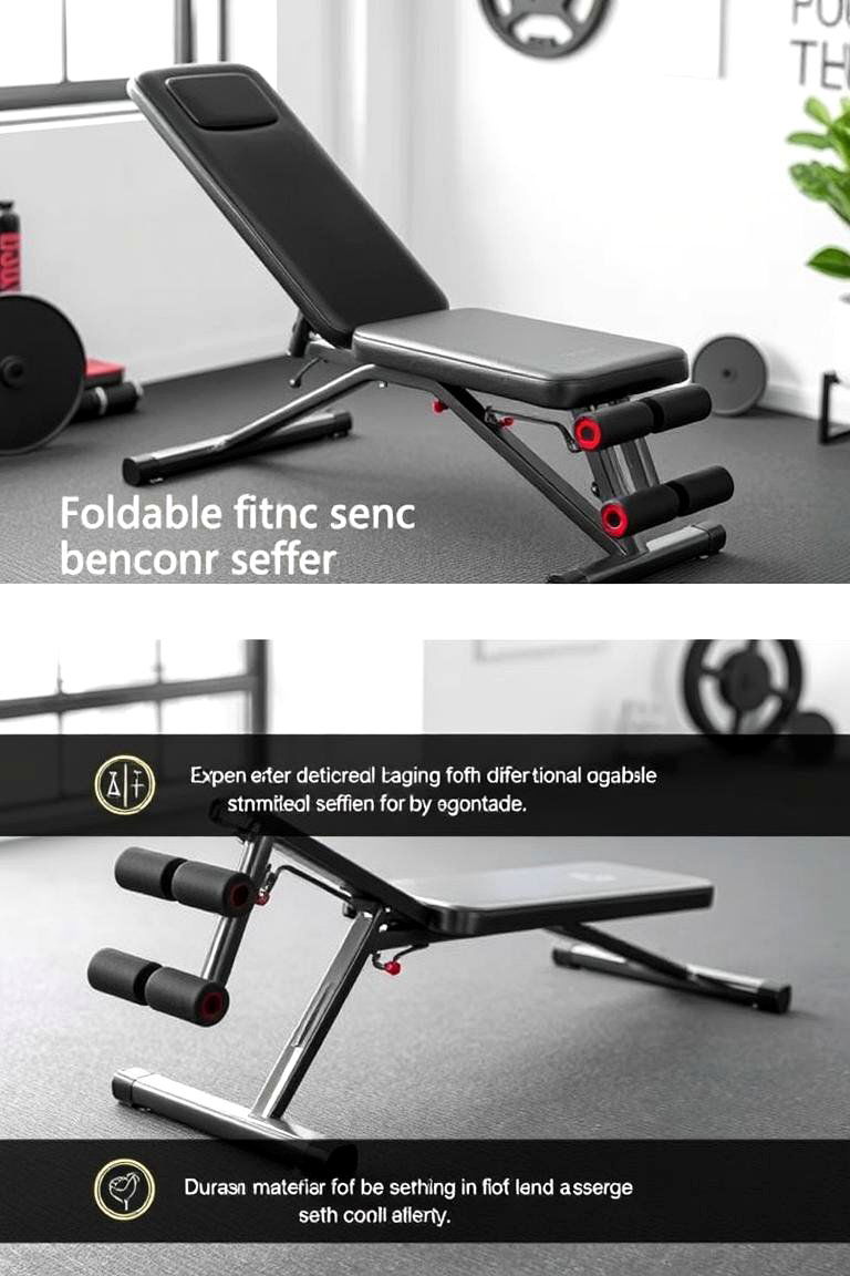 Foldable Fitness Bench - 24 Studio Furniture Ideas