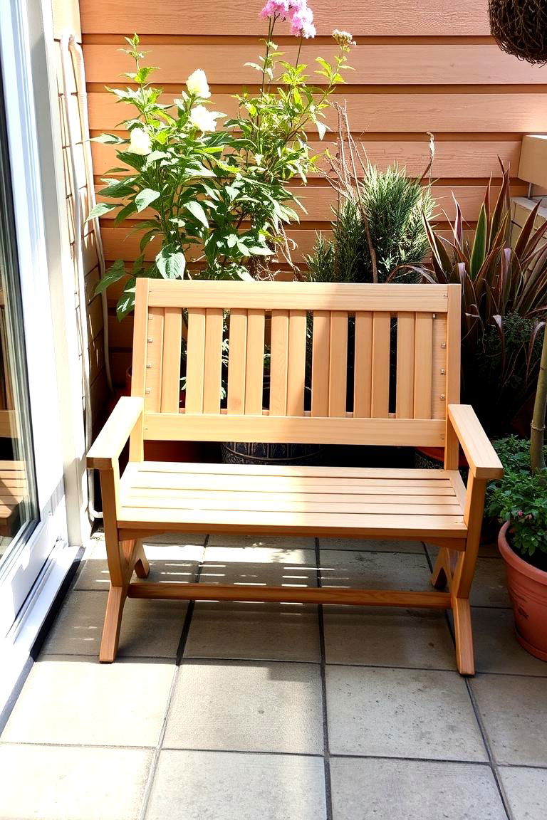 Foldable Garden Bench - 24 Garden Bench Ideas