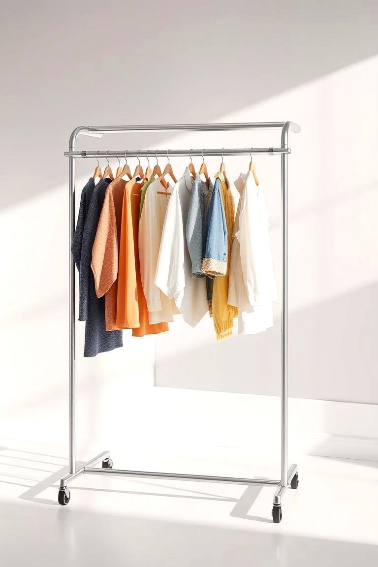 Foldable Garment Racks - 24 Clothes Storage Ideas