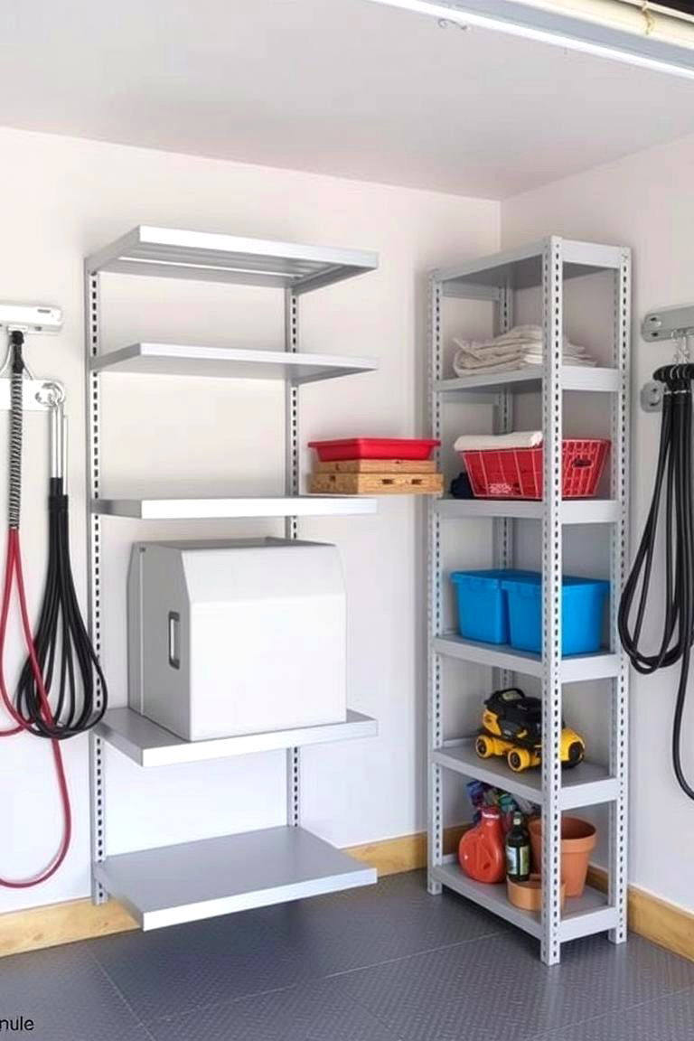 Foldable Shelving Units - 24 Garage Storage Ideas