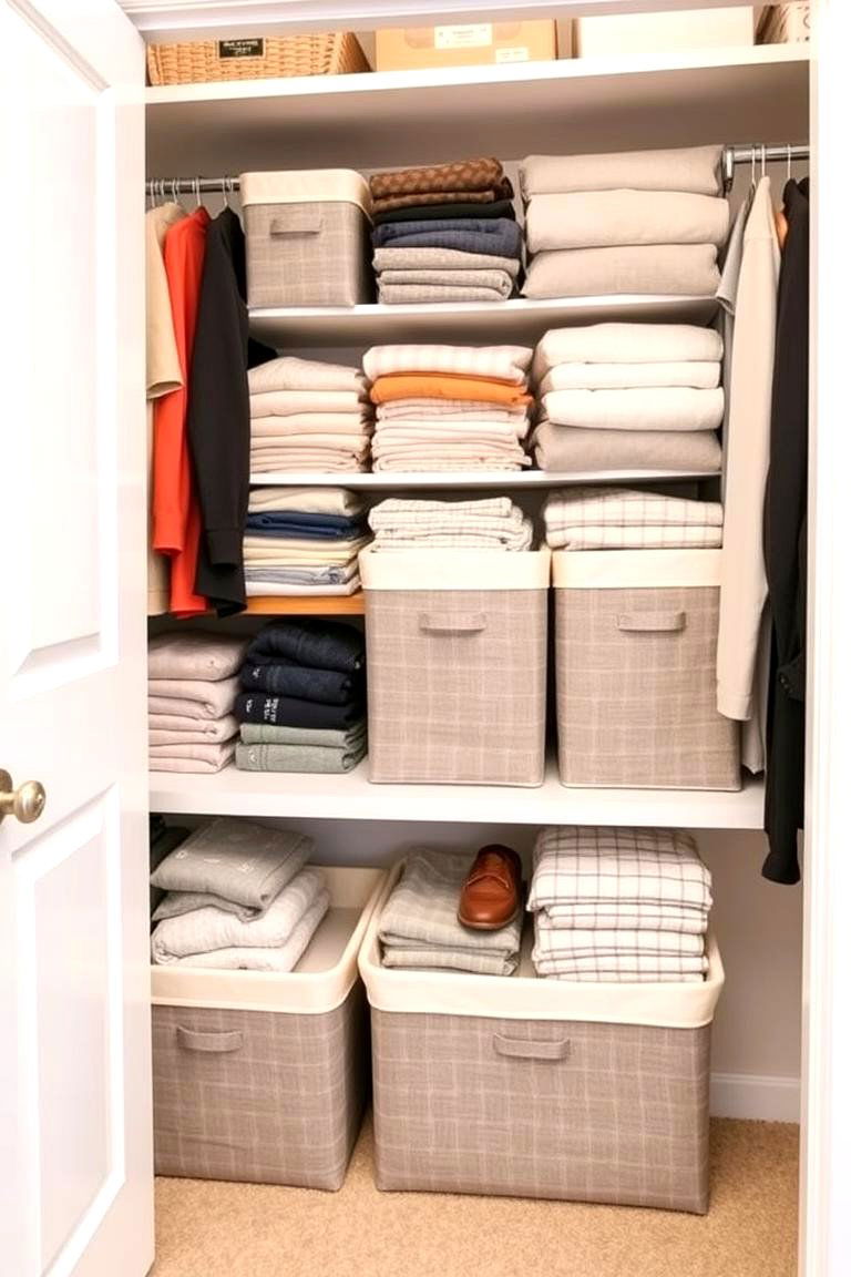 Foldable Storage Bins - 24 Clothes Storage Ideas