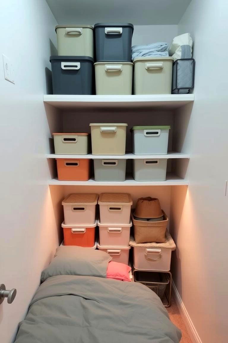 Foldable Storage Boxes and Bins - 24 small bedroom storage ideas