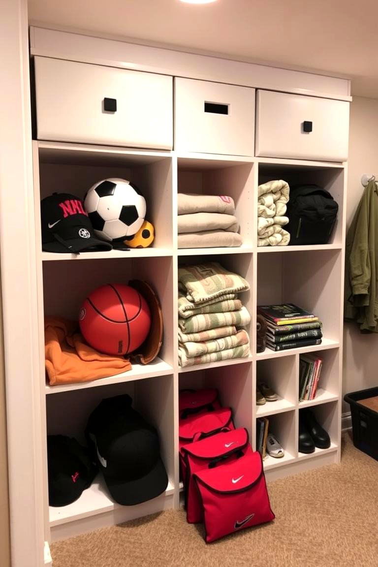 Foldable Storage Cubbies for Flexible Use - 24 Basement Storage Ideas