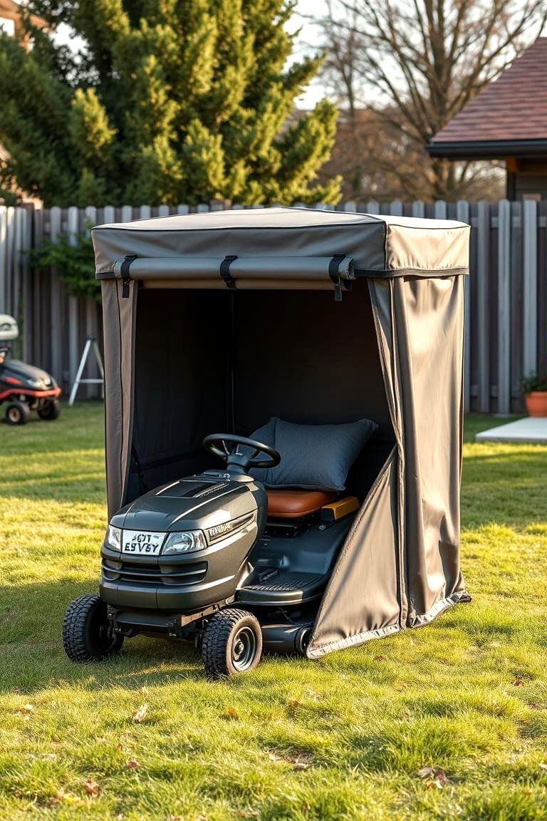 Foldable Storage Enclosure - 24 Lawn Mower Storage Ideas