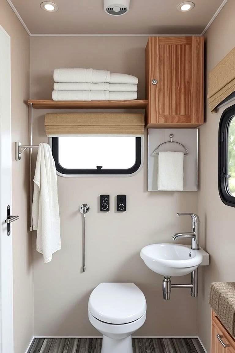 Foldable and Collapsible Accessories - 24 Small Rv Bathroom Ideas