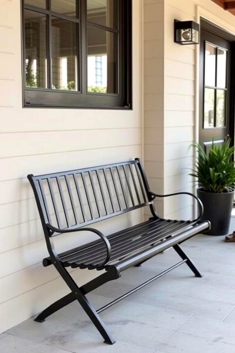 Folding Bench for Flexibility and Easy Storage - 24 Front Porch Bench Ideas