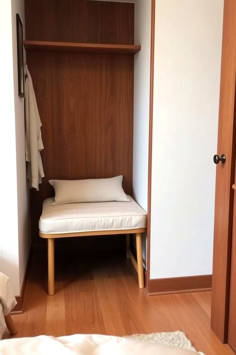 Folding Bench for Space Saving Solutions - 24 Bedroom Bench Ideas