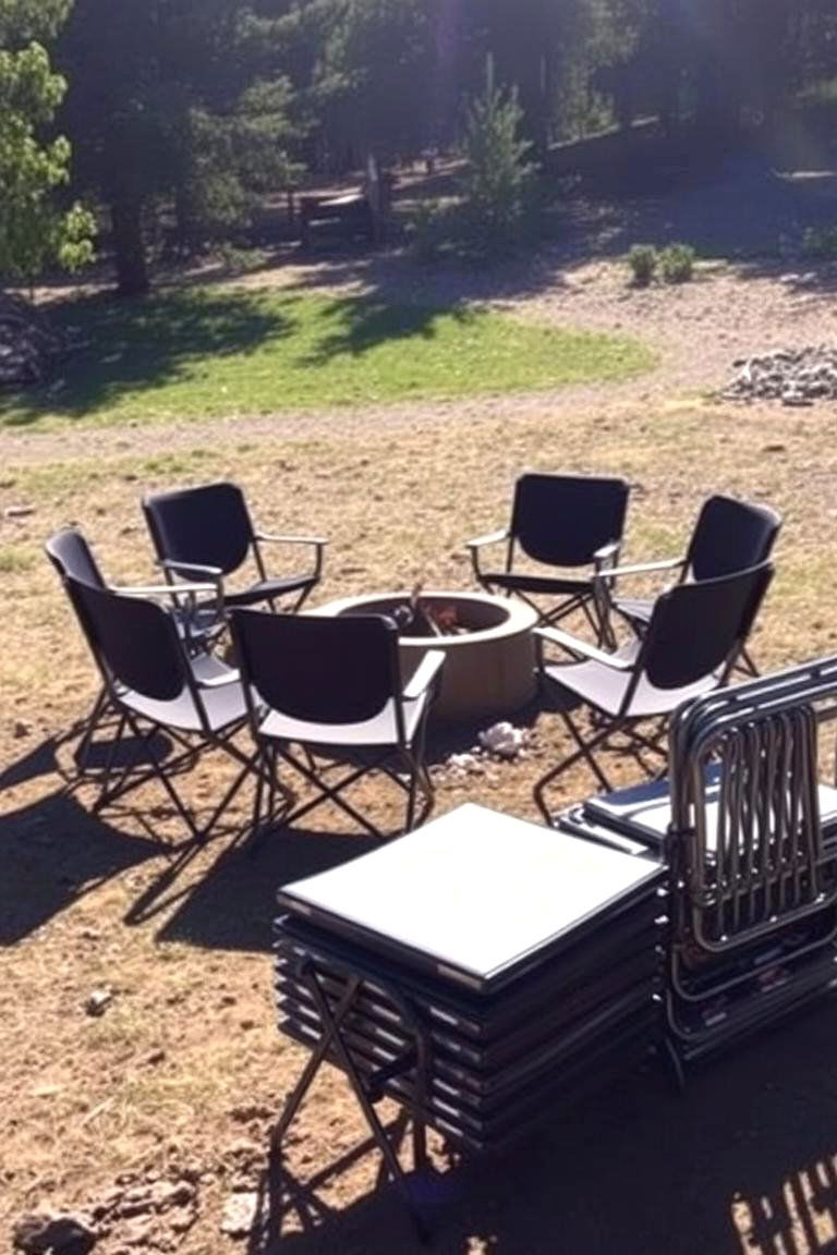 Folding Chairs for Easy Storage - 24 Fire Pit Chair Ideas