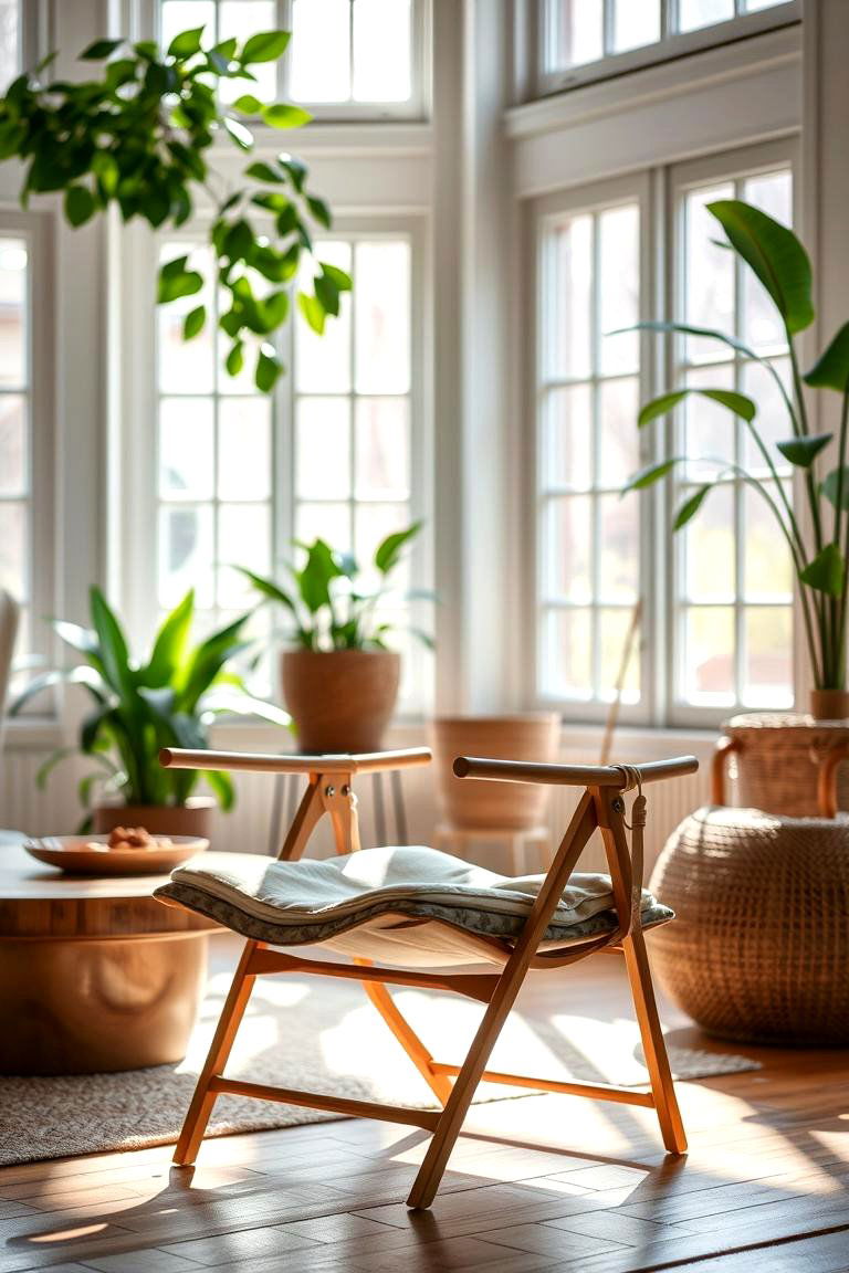 Folding Floor Chairs for Easy Storage - 24 Floor Seating Ideas