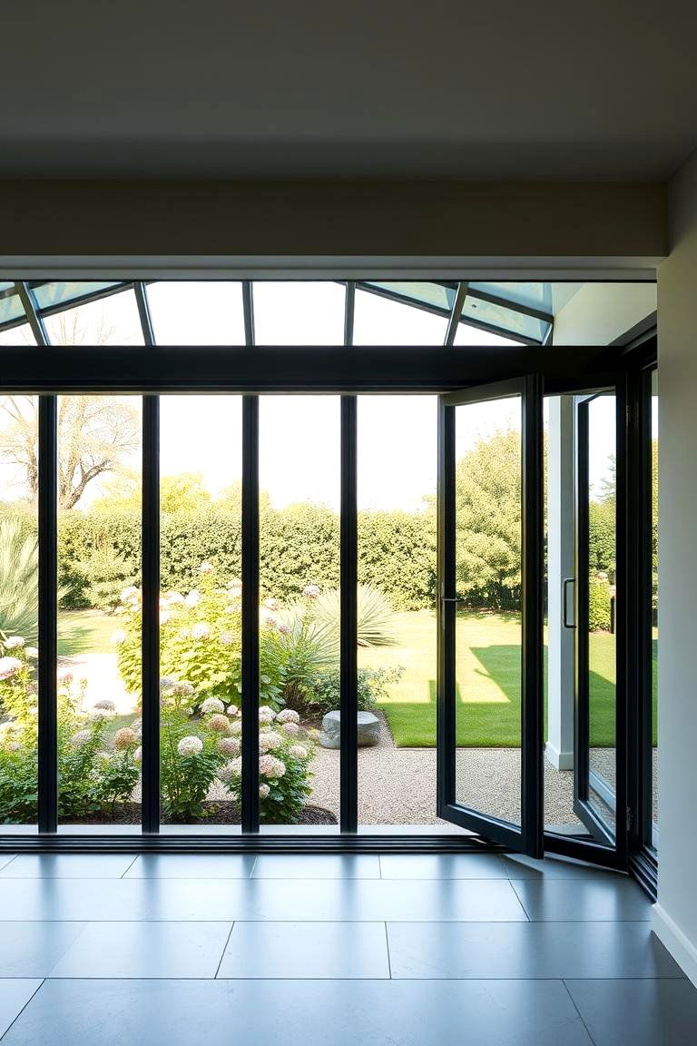 Folding Glass Wall System - 24 Glass Porch Design Ideas