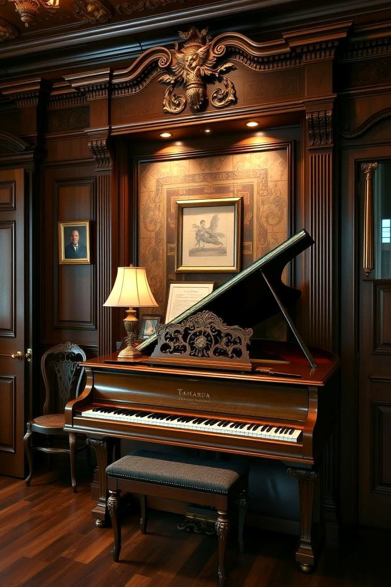 For the Classical Piano Showcase - 24 Piano Room Ideas