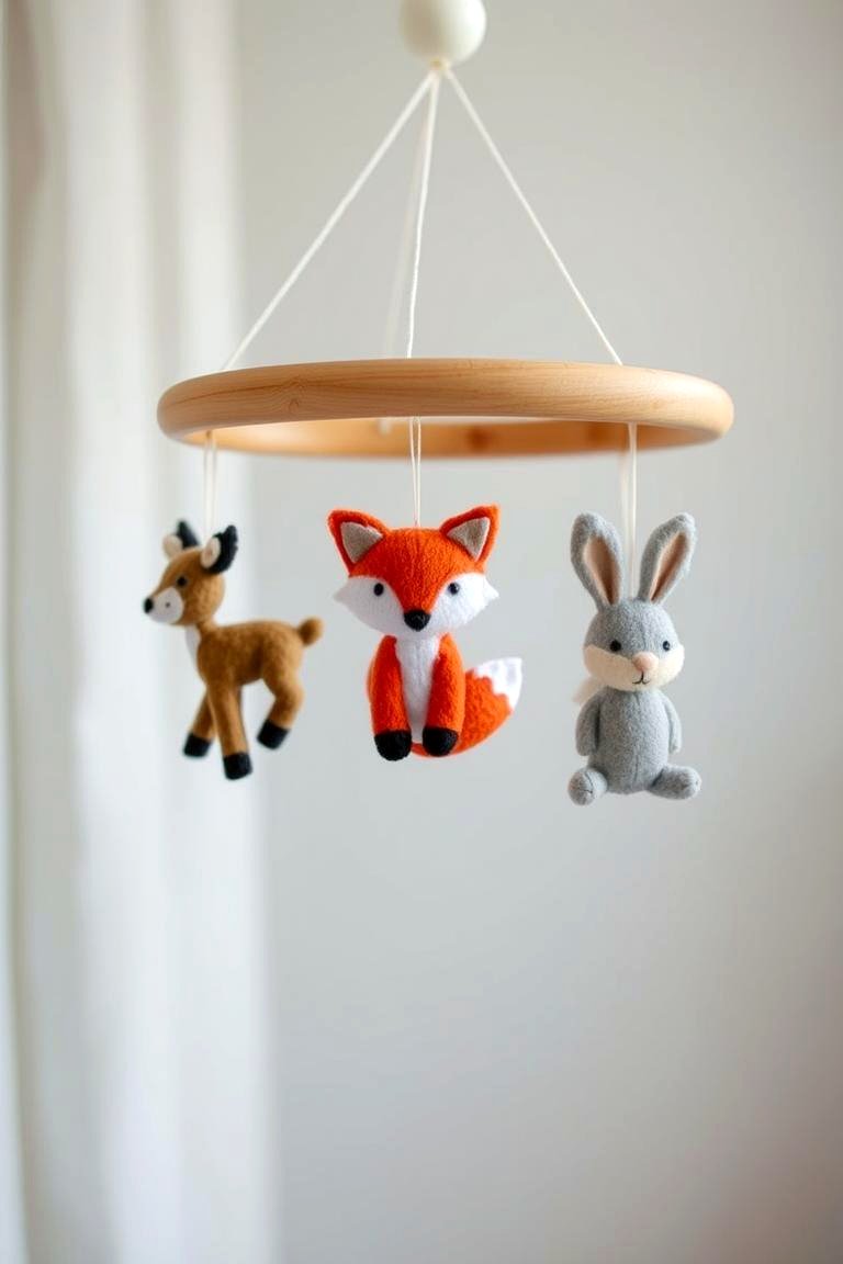 Forest Animal Mobiles - 24 Woodland Nursery Ideas