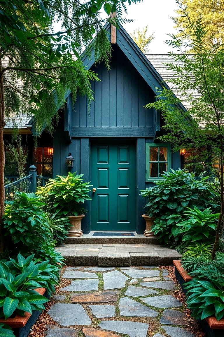 Forest Green - 24 Mid Century Front Door Colors