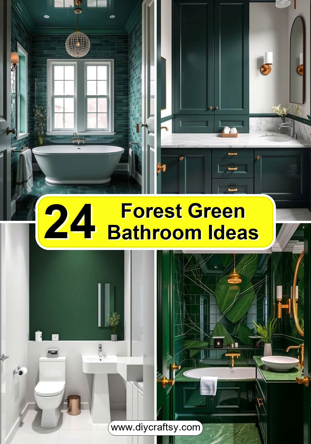 Forest Green Bathroom Ideas