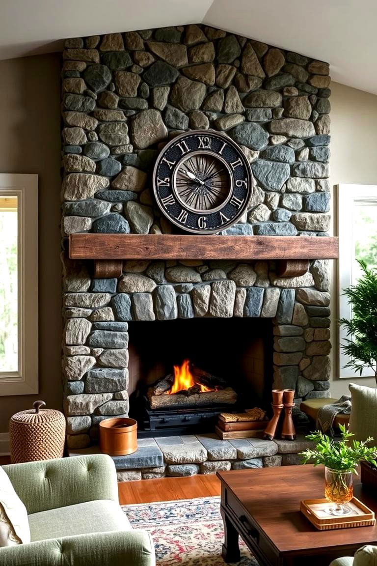 Forest Green Fireplace Surround - 24 Forest Green Living Room Ideas