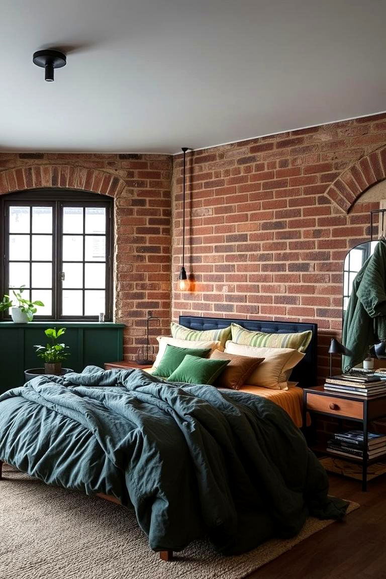 Forest Green Industrial Edge - 24 Forest Green Bedroom Ideas