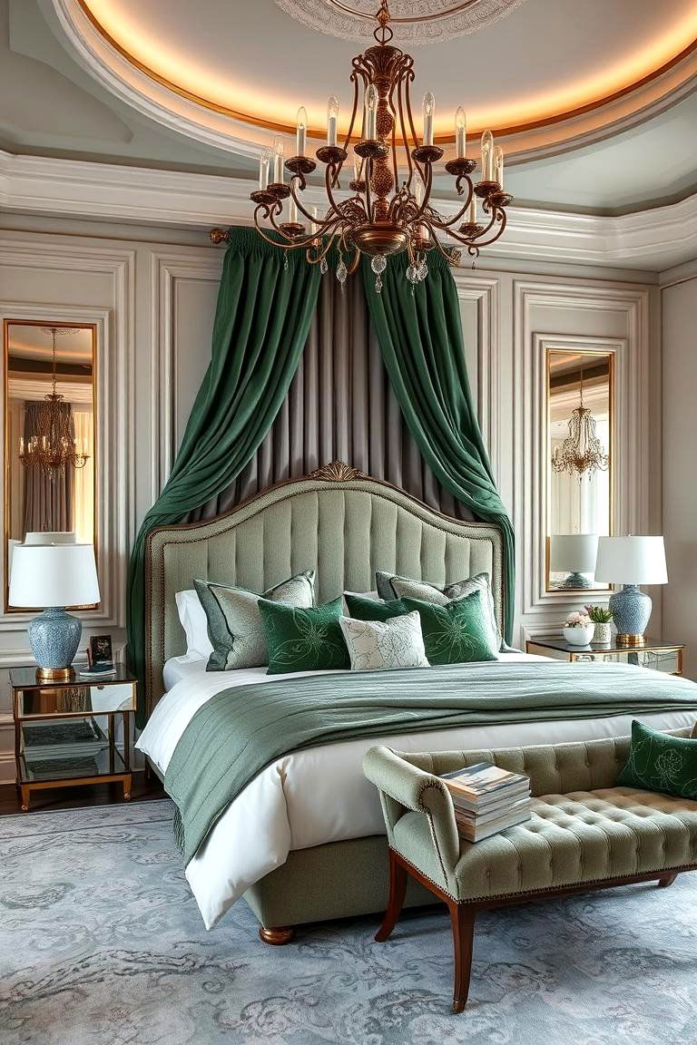 Forest Green Luxe Comfort - 24 Forest Green Bedroom Ideas