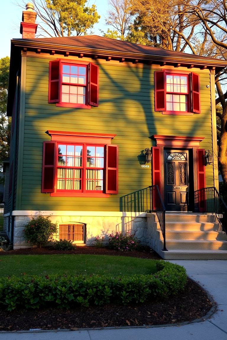 Forest Green Majesty - 24 Green Exterior House Paint Ideas