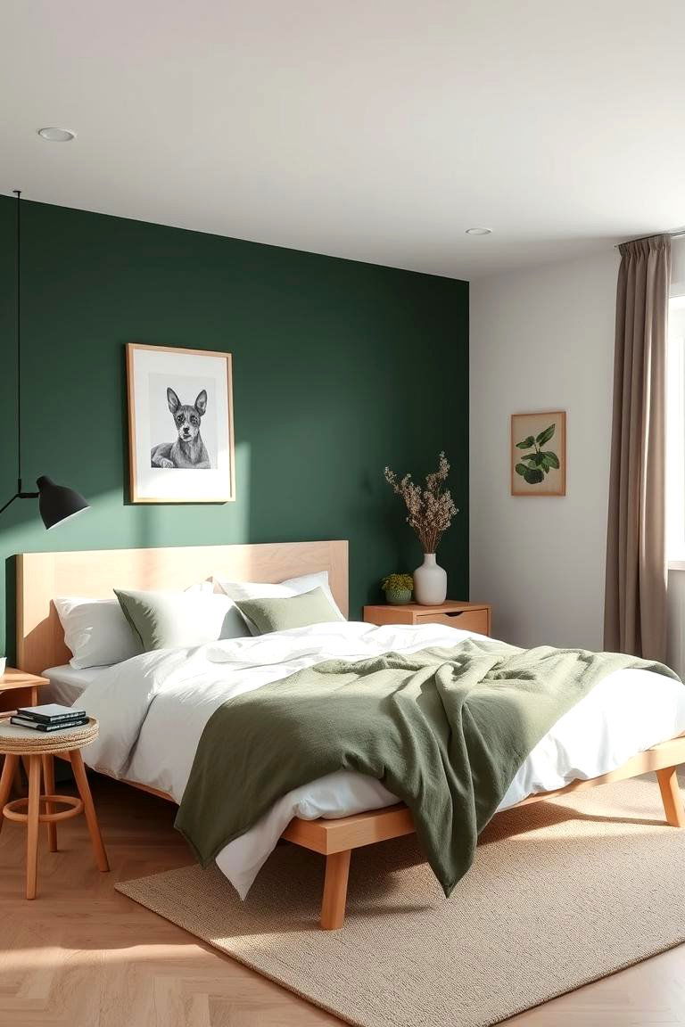 Forest Green Scandinavian Simplicity - 24 Forest Green Bedroom Ideas