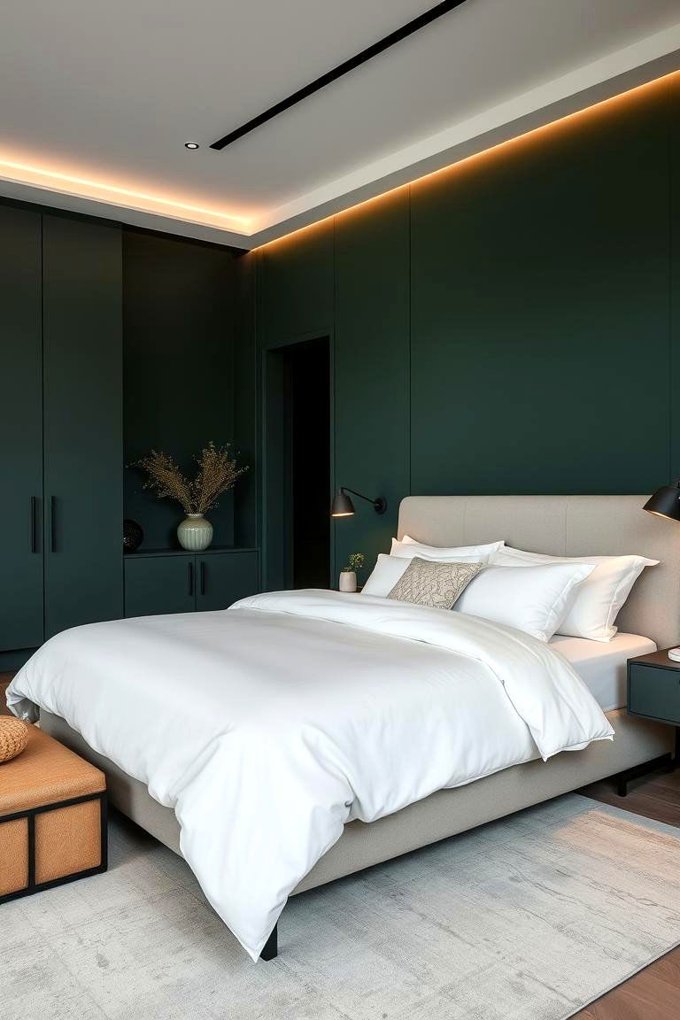 Forest Green Understated Elegance - 24 Forest Green Bedroom Ideas