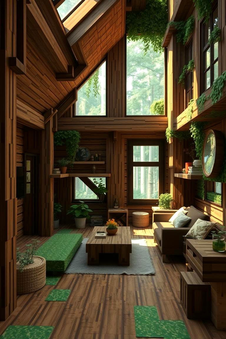 Forest Hideaway Haven - 24 Minecraft Themed Bedroom Ideas