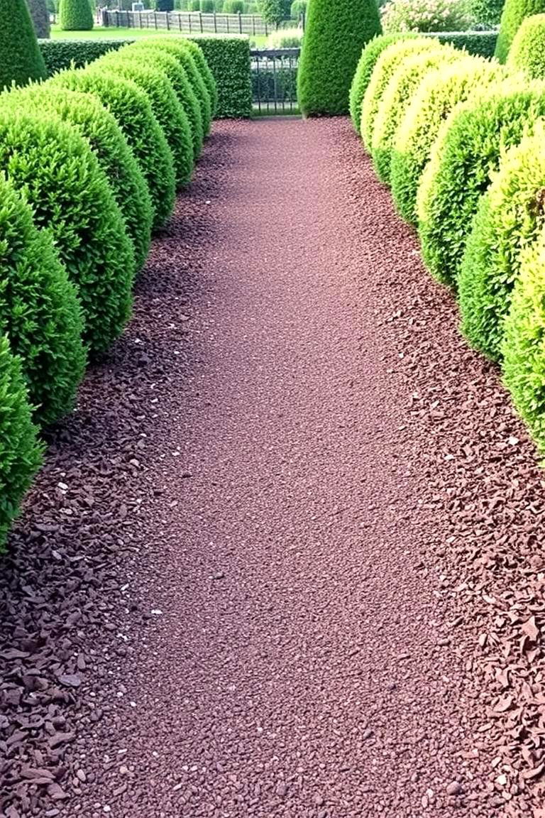 Formal Garden Mulch Pathway - 24 Mulch Pathway Ideas