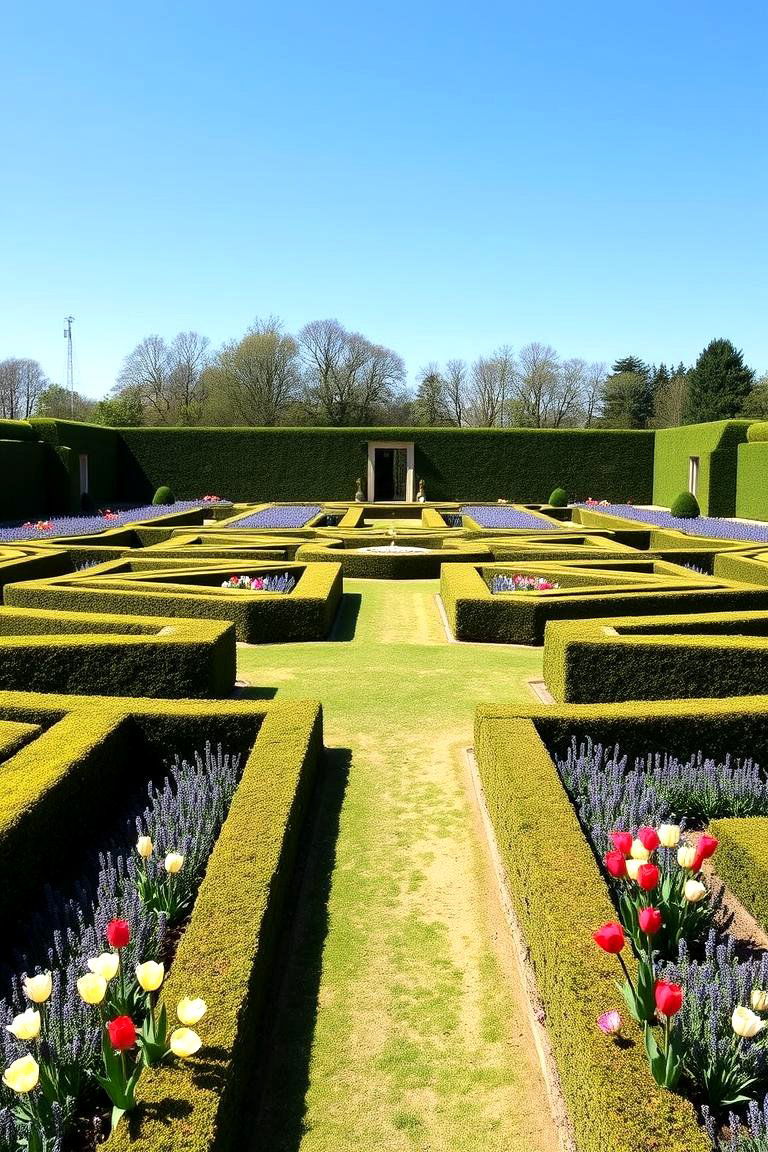 Formal Garden with Symmetry - 24 English Garden Ideas