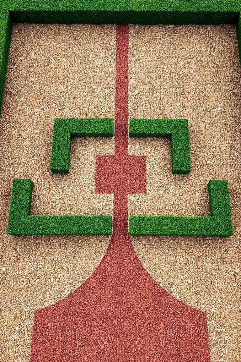 Formal Gravel Garden with Geometric Patterns - 24 Gravel Garden Ideas