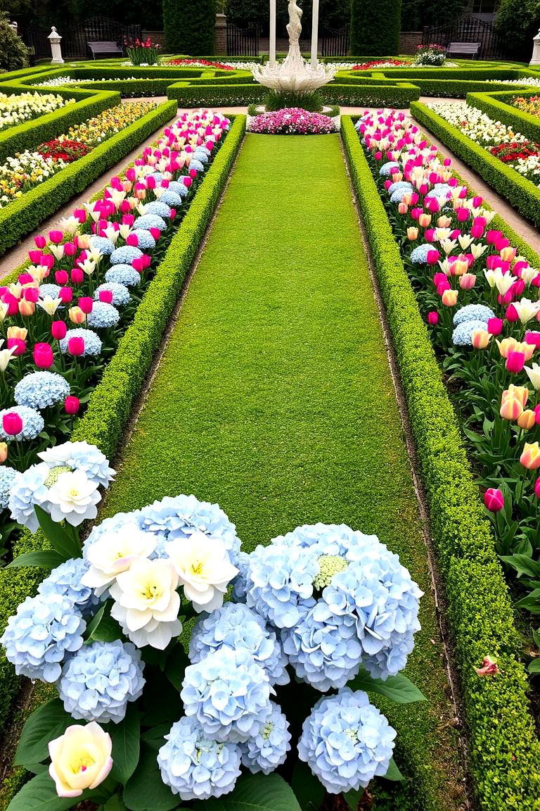 Formal Symmetry Garden - 24 Front Yard Flower Bed Ideas
