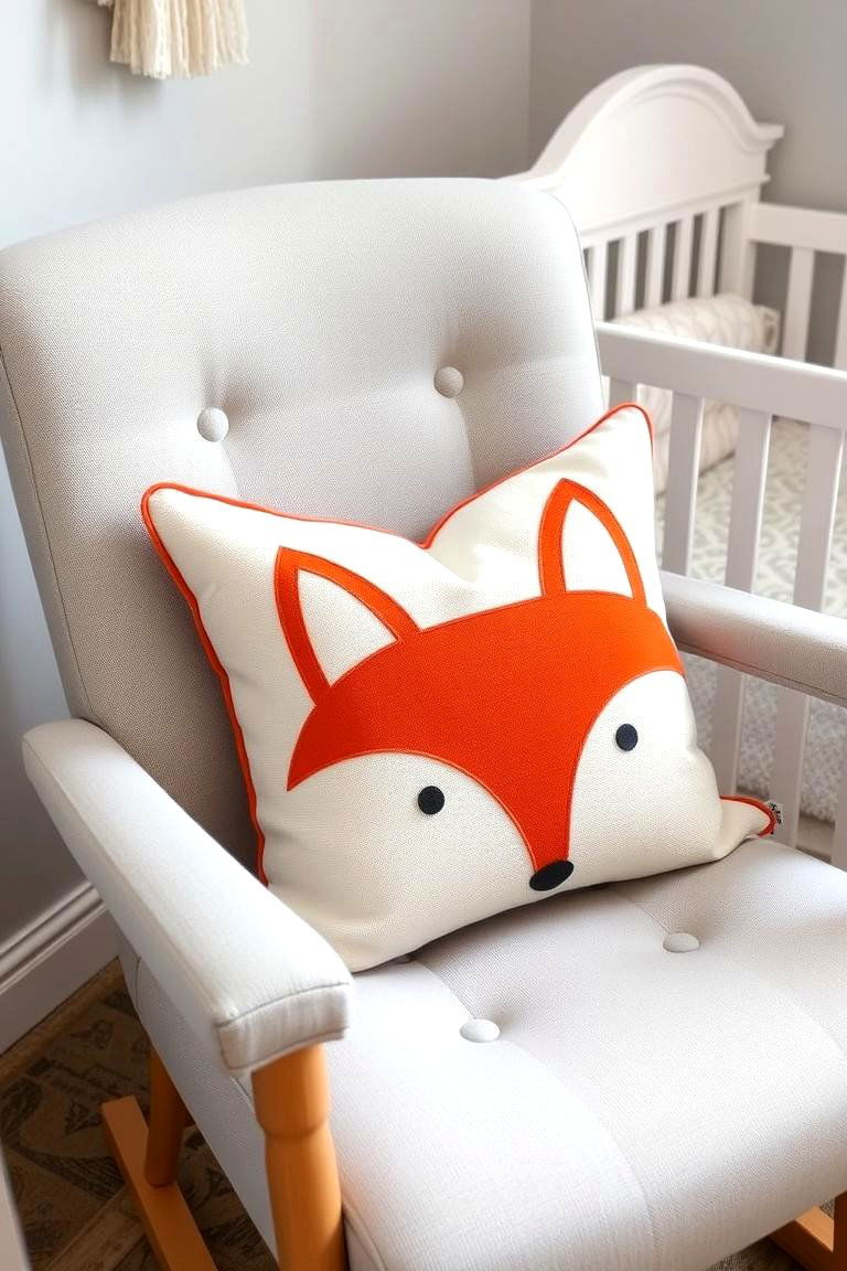 Fox Pillow - 24 Woodland Nursery Ideas